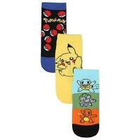 pokemon multicolour cotton rich pull on slogan character print socks m ...