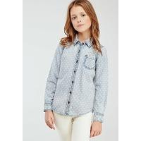 Polka Dot Denim Shirt (Kids)