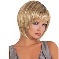 Popular Blonde Color Straight Wigs European Synthetic Wigs