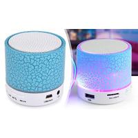 portable mini bluetooth wireless bass speaker blue