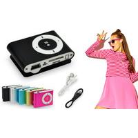 Portable Mini Clip MP3 Player - Silver