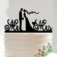 popular in europe and america the bride and groom acrylic cake inserte ...