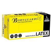 polyco bodyguards4 medium powered disposable latex gloves pack of 100  ...