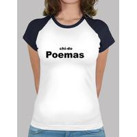 poems - girl, baseball style, white and navy