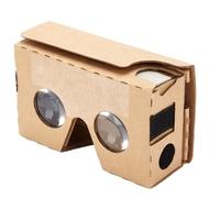 Portable Head-Mounted DIY Google Cardboard V2.0 3D Glasses VRS 34mm Bi-Convex Lenses 3D VR Virtual Reality Video Glasses for iPhone 6 Plus Samsung N