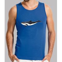 porpoise - man, without sleeves, royal blue