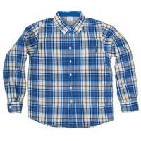 Poplin Shirt - Blue quality kids boys girls