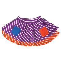 Po.p Multistripe Girls Skirt - Orange quality kids boys girls