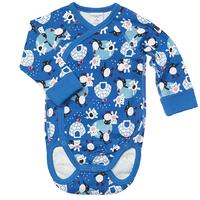 Polar Pals Wraparound Newborn Baby Bodysuit - Blue quality kids boys girls