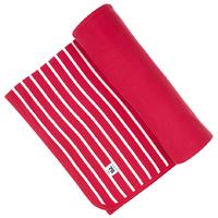 Po.p Stripe Shawl/blanket - Red quality kids boys girls