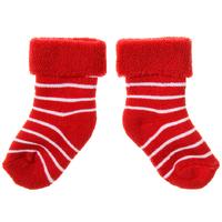 Po.p Stripe Newborn Socks - Red quality kids boys girls