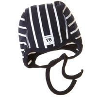 Po.p Stripe Helmet Hat - Blue quality kids boys girls