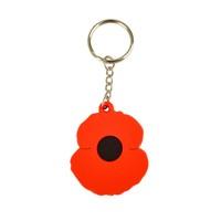 Poppy PVC Key Ring