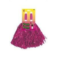 pom poms metallic pink