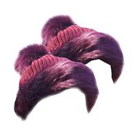 Pom Pom Hats ? Faux Fur Trim (2 ? SAVE £10), Maroon x 2, Polyester