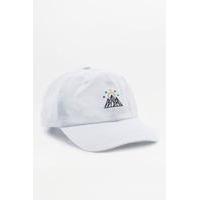 poler mountain embroidery white 6 panel cap white