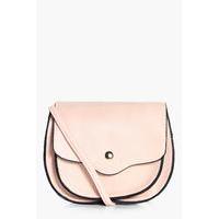 Popper Saddle Cross Body - pink