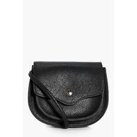 Popper Saddle Cross Body - black