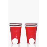 Pong Cup & Ping Pong Ball Set - red