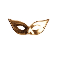 Pointed Gold Domino Mask