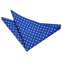 Polka Dot Royal Blue Handkerchief / Pocket Square