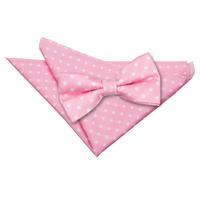 polka dot pink bow tie 2 pc set