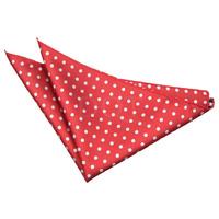 polka dot dark red handkerchief pocket square