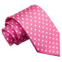 Polka Dot Hot Pink Tie