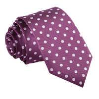 Polka Dot Purple Slim Tie