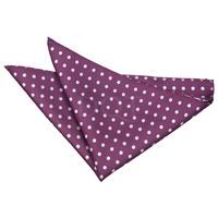 Polka Dot Purple Handkerchief / Pocket Square