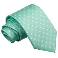 Polka Dot Mint Green Tie