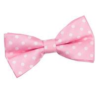 Polka Dot Pink Bow Tie
