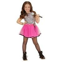 pop star girl childrens fancy dress costume toddler age 4 5 116cm