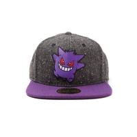 Pokemon Gengar Character Snapback Baseball Cap - Purple