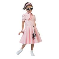 Poodle Dress - Pink - Childrens Fancy Dress Costume - Small - 110 To 122cm