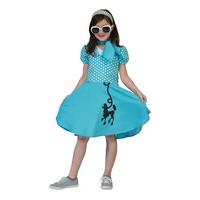 Poodle Dress - Blue - Childrens Fancy Dress Costume - Small - 110 To 122cm