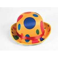 Polka Dot Clown Bowler Hat