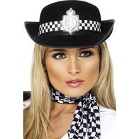 policewomans hat with badge