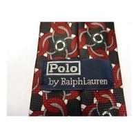 Polo By Ralph Lauren Blue And Red Patterned Silk Tie