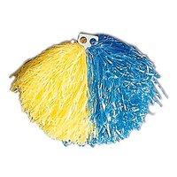 pom pom yellowithblue accessory for american sports fancy dress