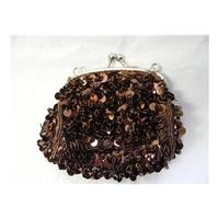 Pomodoro - Small - Brown - Sequinned Mini bag