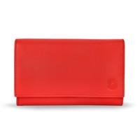 Poppy Red Leather Purse