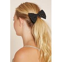 Polka Dot Print Bow Hair Tie