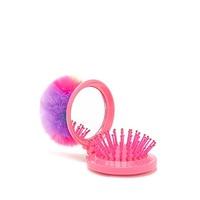 Pom Pom Pop-Up Mirror & Brush