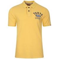 point lowe polo shirt in yellow iris tokyo laundry