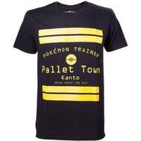 Pokemon Pallet Town Kanto Men\'s T-shirt Small Black (ts408064pok-s)