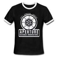 portal 2 aperture classic t shirt xl