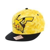 Pokemon Unisex Pikachu Yellow Camouflage Snapback Baseball Cap