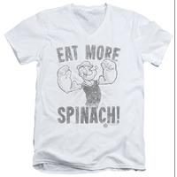 popeye eat more spinach v neck