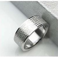 popular titanium steel mens ringsassorted size christmas gifts